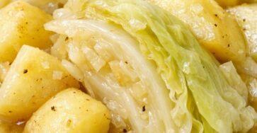 My grandmother survived hard times with this comforting dish. Just 3 ingredients and you get the most tender hearty dinner.